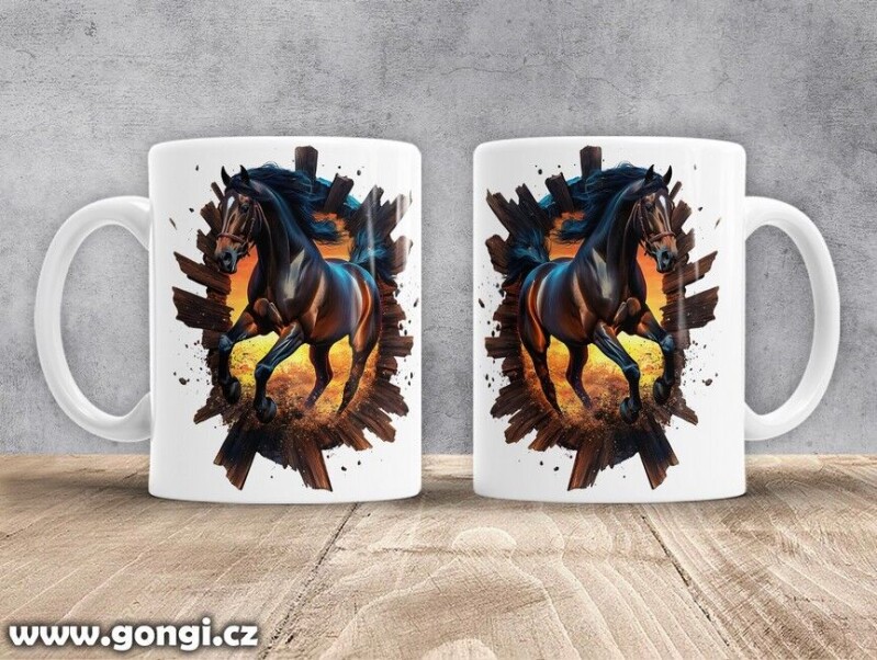 Hrnek - 0390 - Kůň v běhu 10